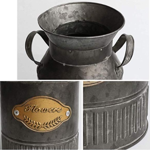 Vintage Farmhouse Jug Vase Milk Can Pitcher - Picture 7 of 8